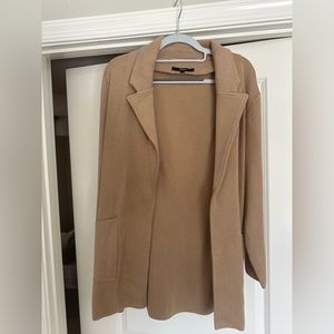 Quince 100% Organic Cotton Knit Blazer - women’s large Camel color